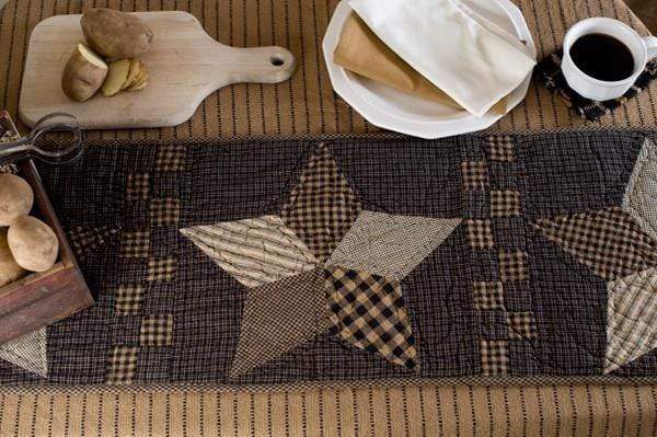 Farmhouse Star Quilted Runner