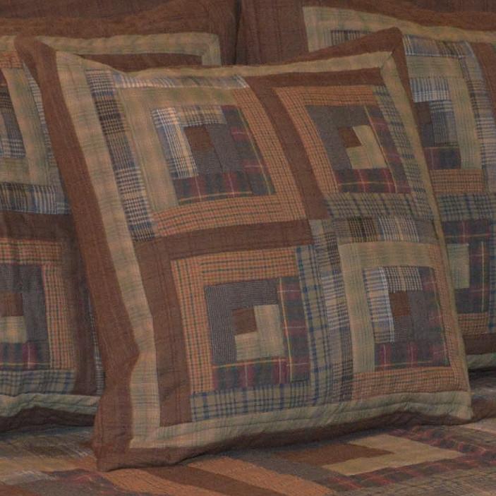 Frontier Log Cabin Pillow