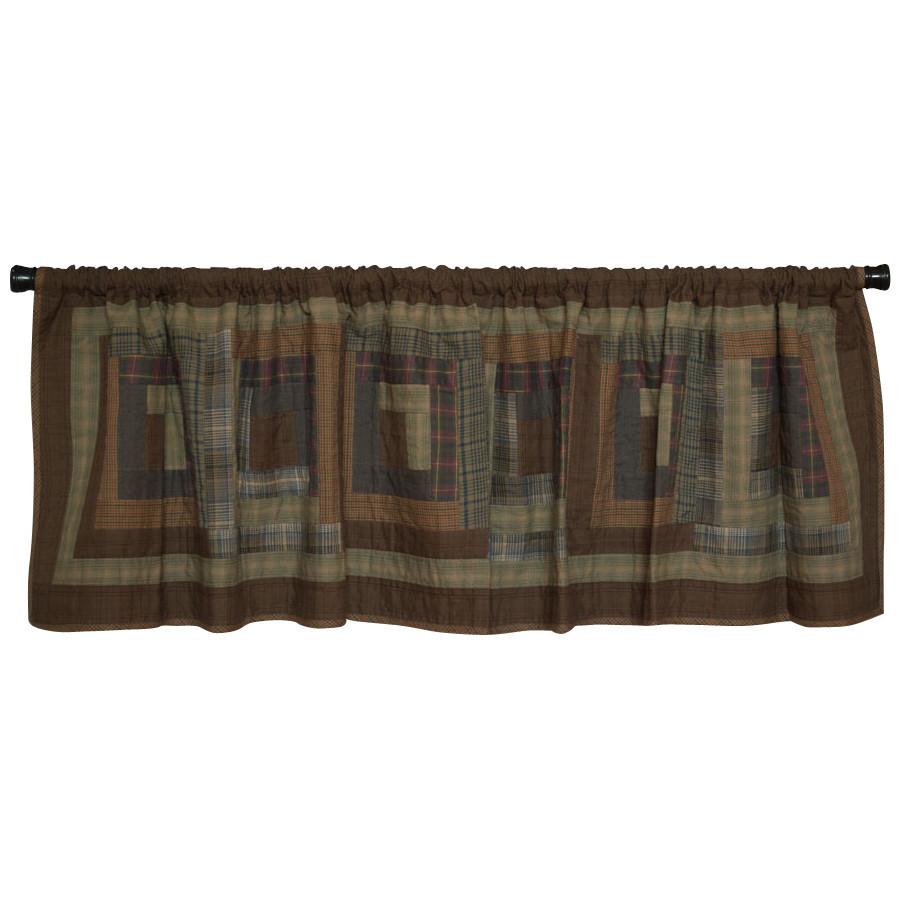 Frontier Log Cabin Valance