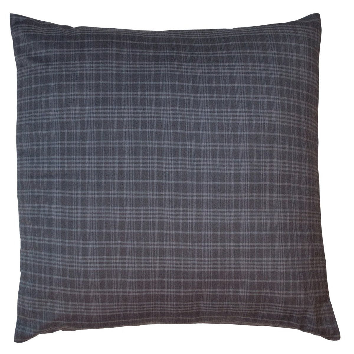 Indigo Plaid Euro Sham