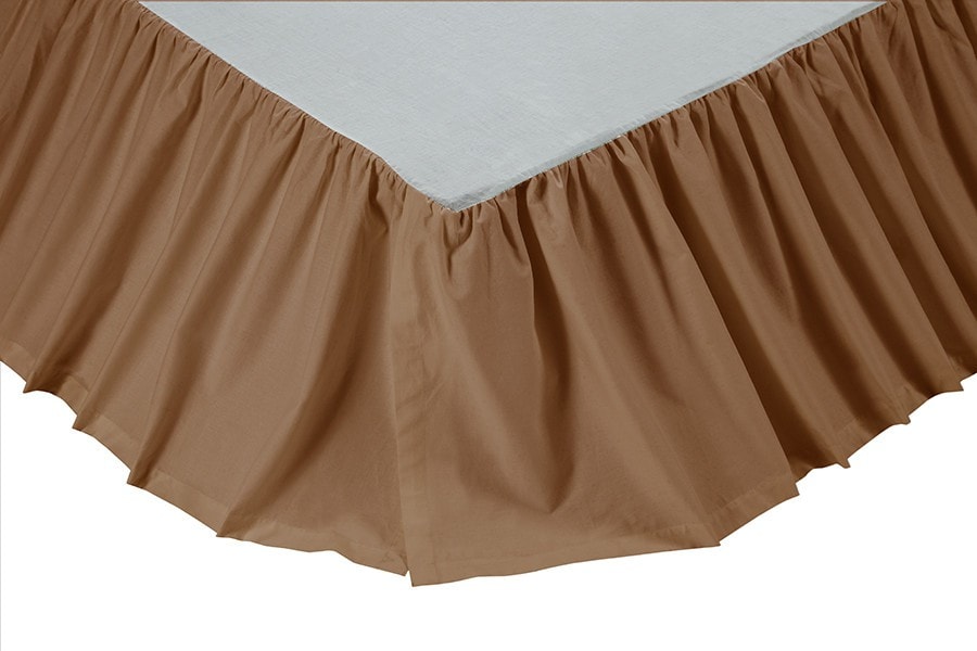 Ashton & Willow Khaki Bedskirt 16"