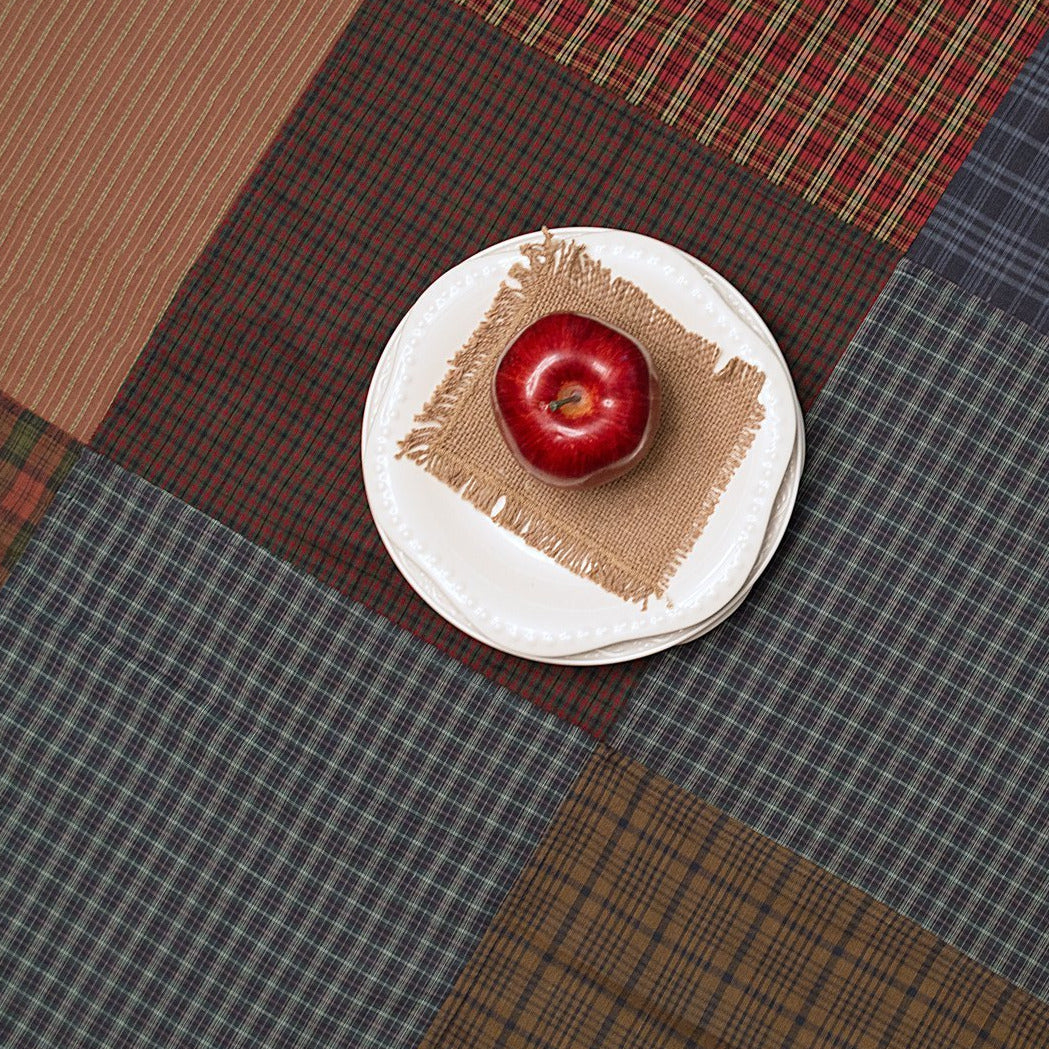 Lincoln Plaid Patchwork Tablecloth