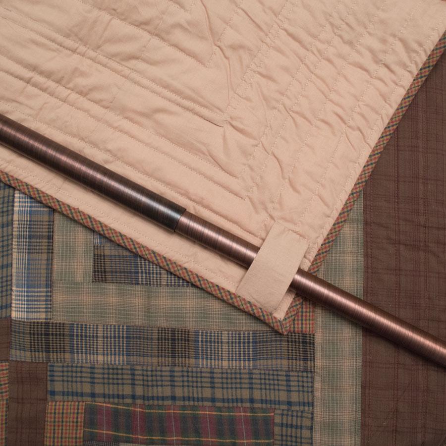 Frontier Log Cabin Mini Quilt - Table Topper / Wall Hanging