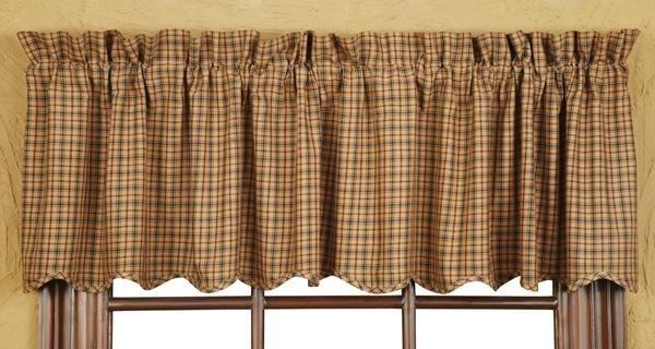 Millsboro Scalloped Plaid Valance