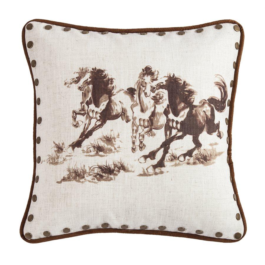Solace Studded Horse Pillow