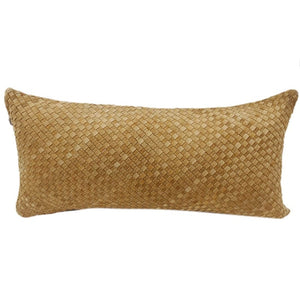 Woven Suede Lumbar Pillow