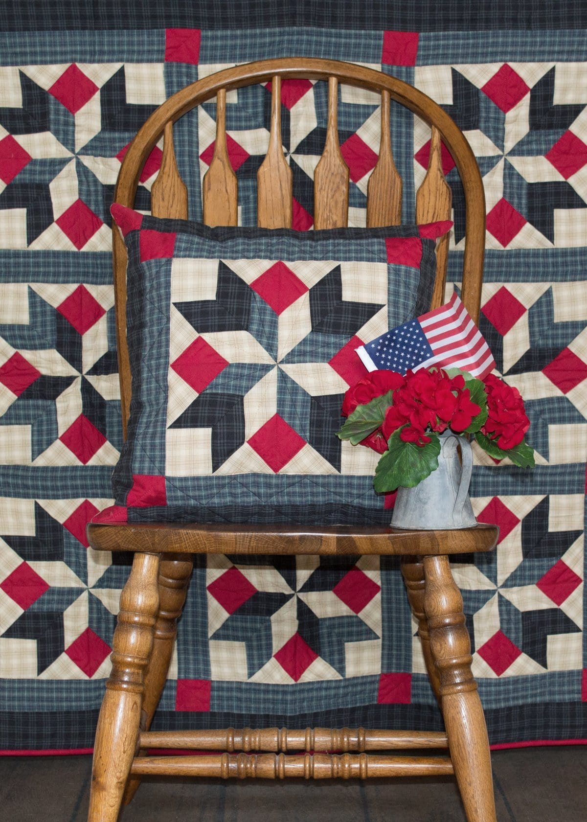 Patriot Star Toss Pillow