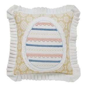 Easter Egg Applique Pillow