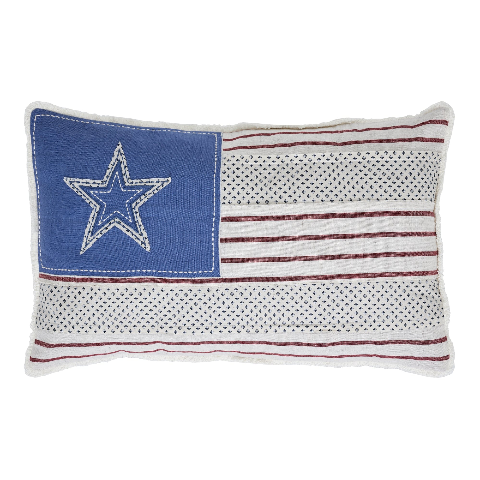 Celebration Patchwork Flag Pillow