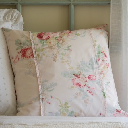 Pink Shore Rose Euro Sham