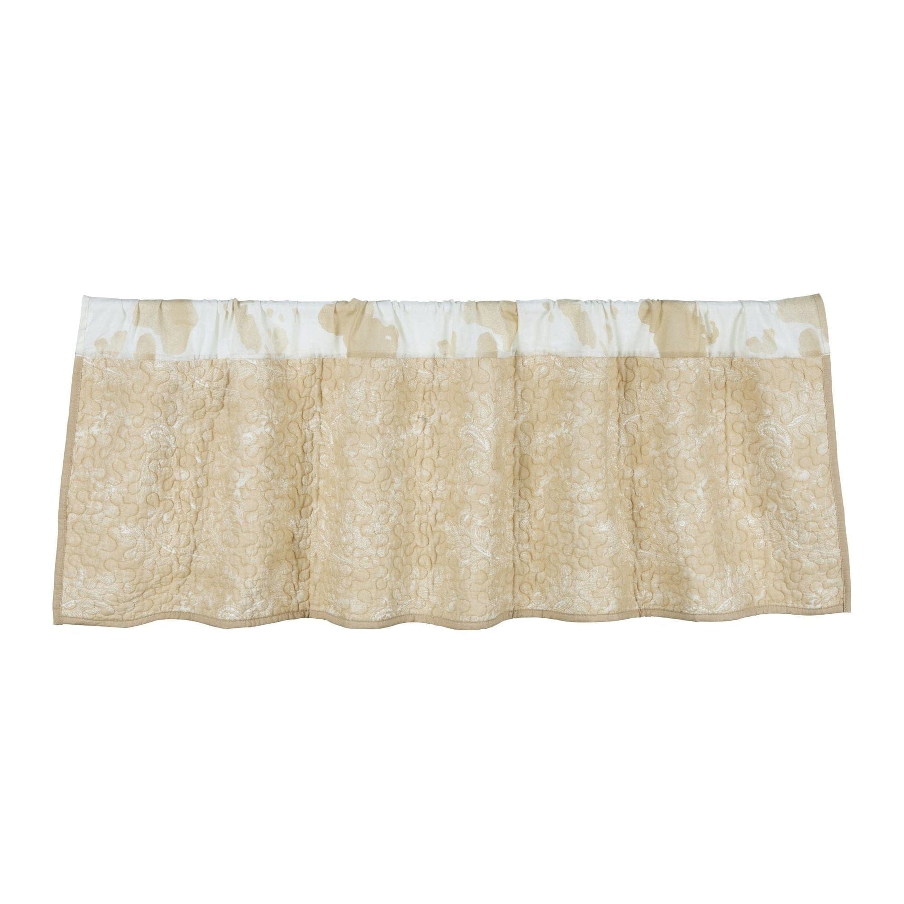 Elsa Tan Cowhide Printed Valance