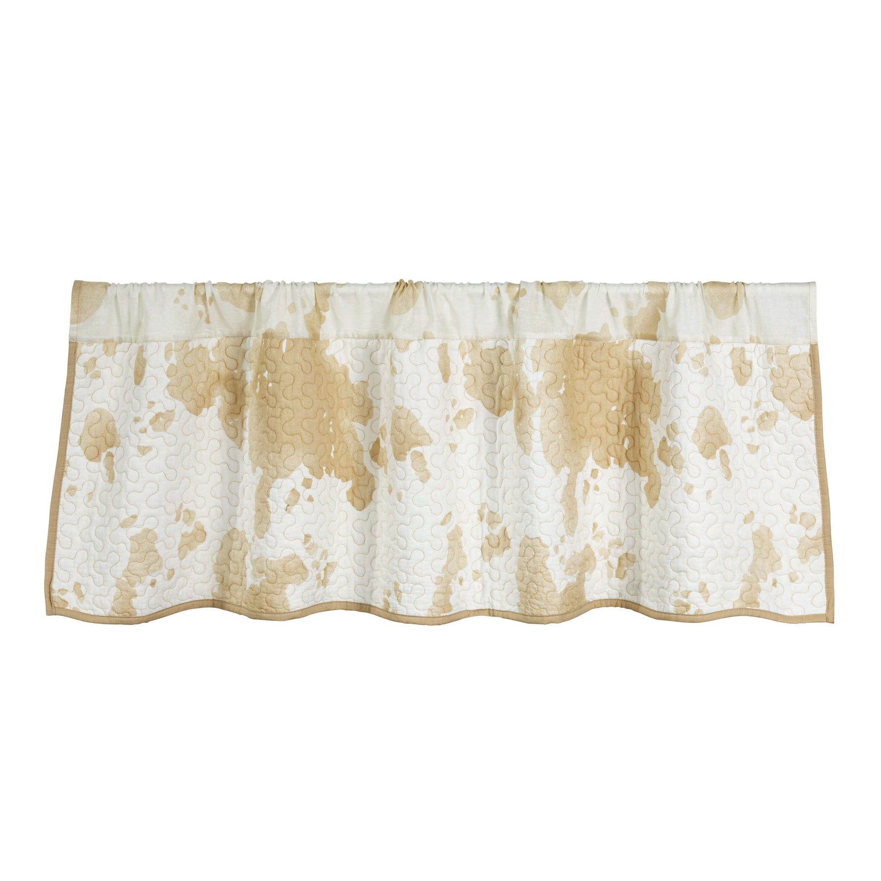 Elsa Tan Cowhide Printed Valance