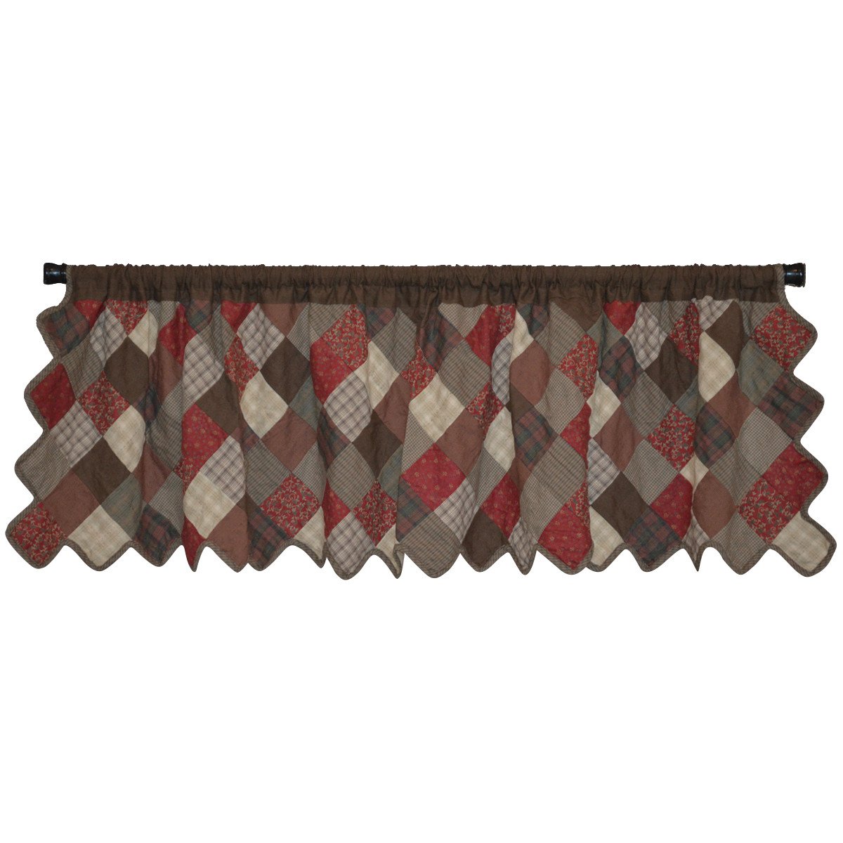 Rosewood Patchwork Valance