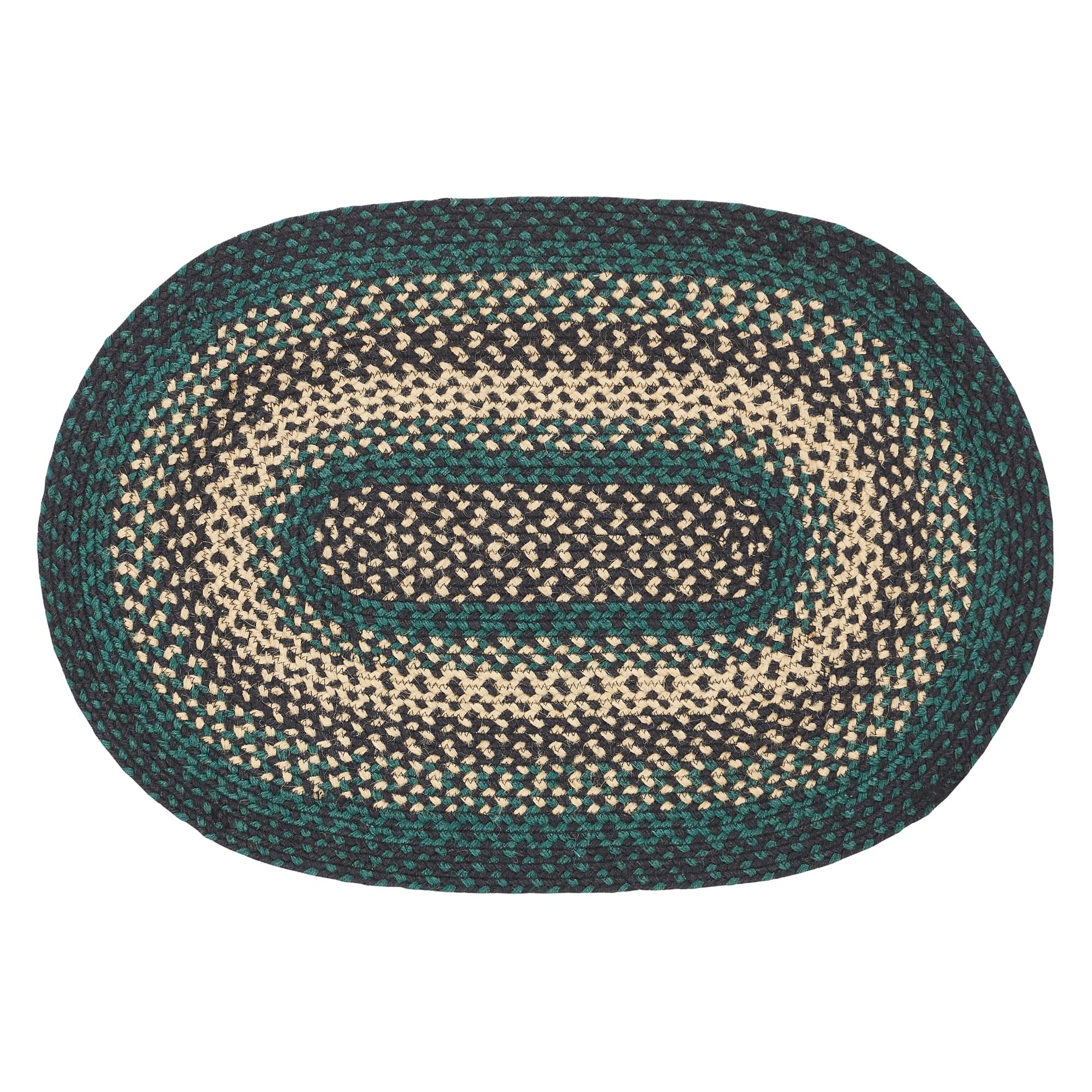 Pine Grove Oval Braided Rug w/ Pad