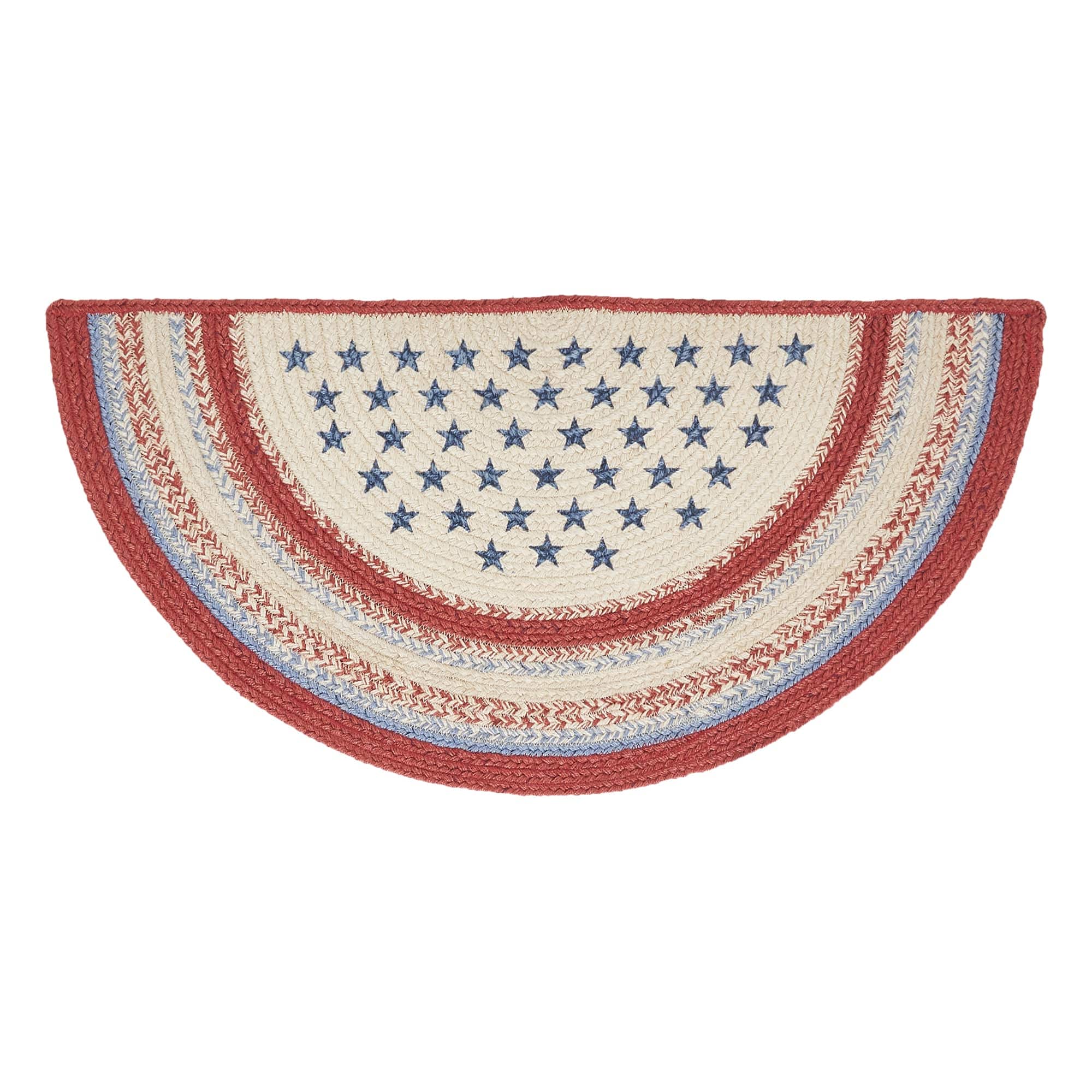 Celebration Jute Half Circle Rug w/ Pad