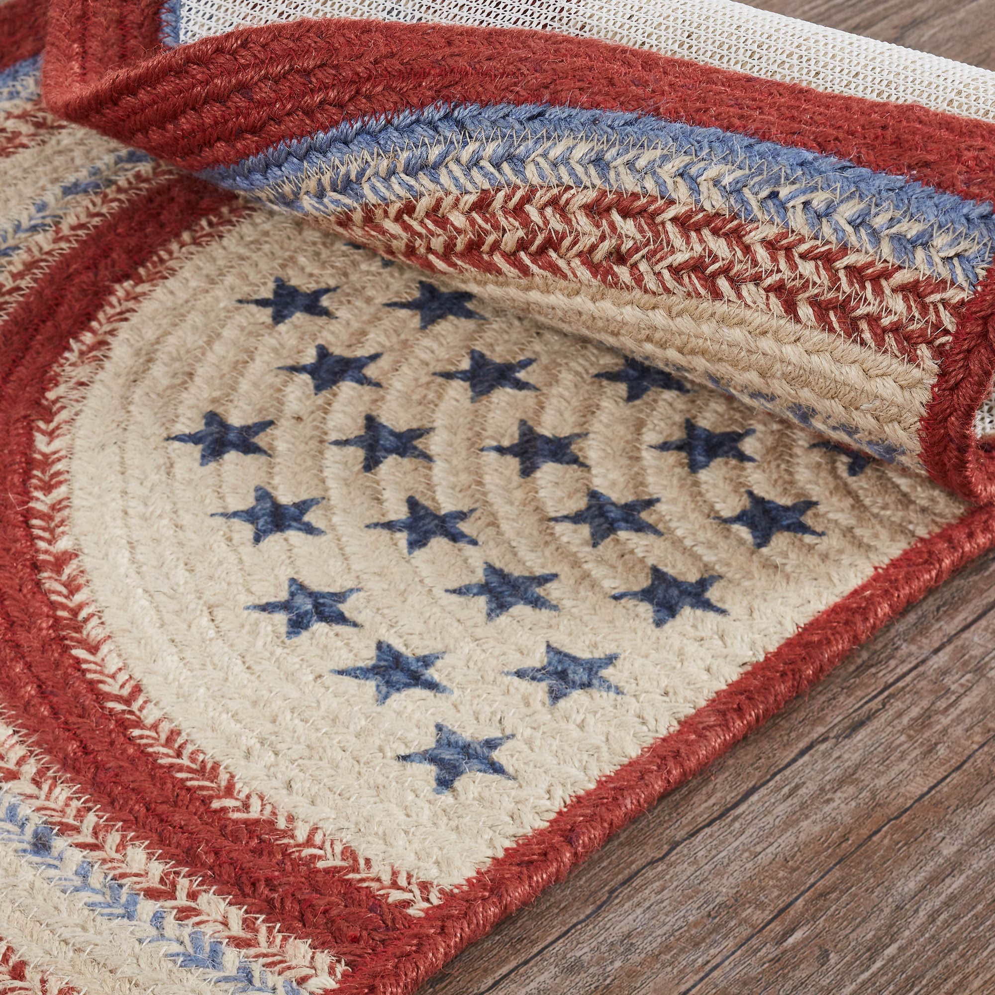 Celebration Jute Half Circle Rug w/ Pad