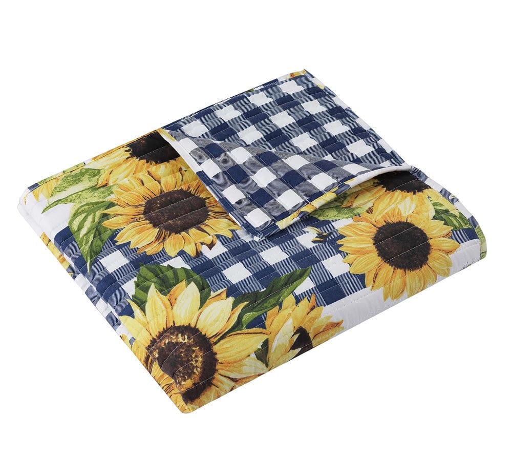 Sunflower Quilted Throw