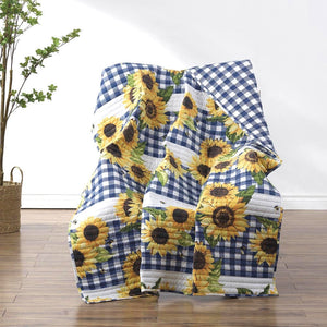 Sunflower Quilted Throw