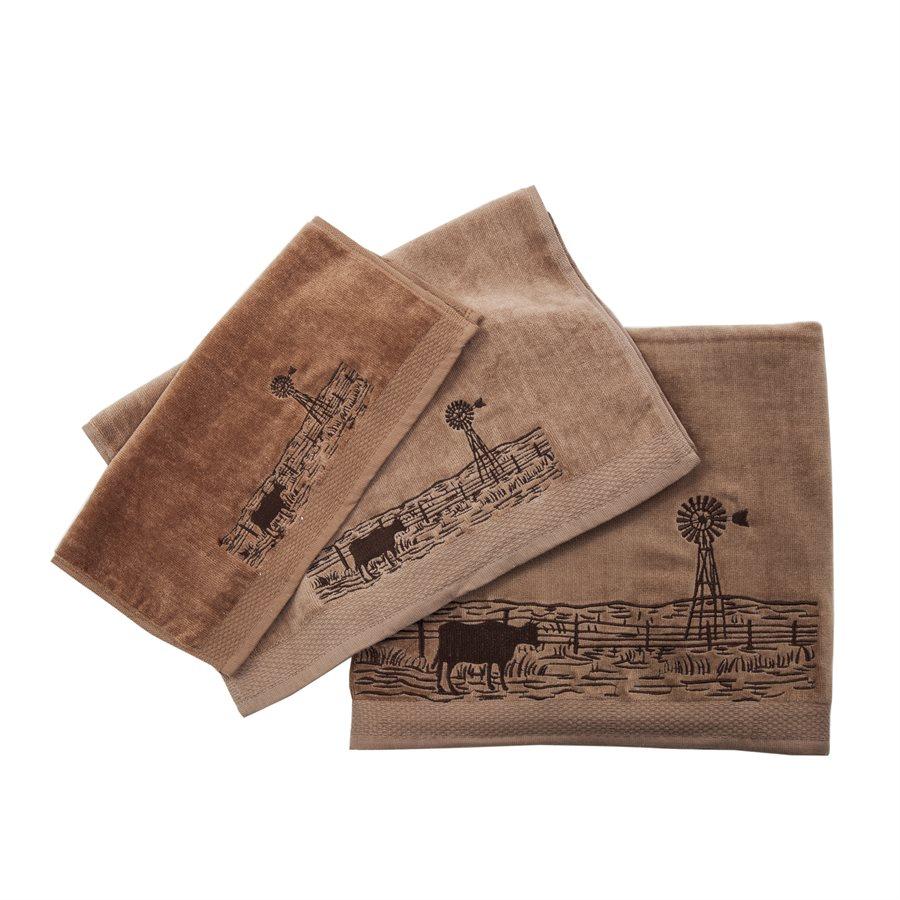 Farm Landscape Bath Towel Set