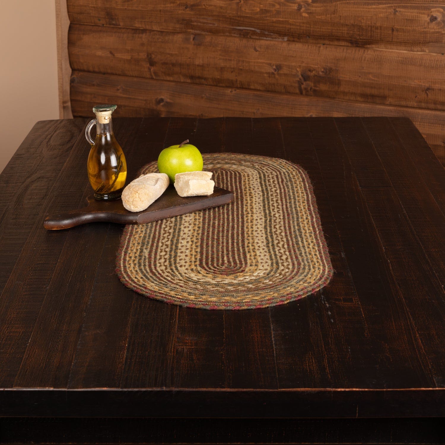 Tea Cabin Braided Jute Table Runner