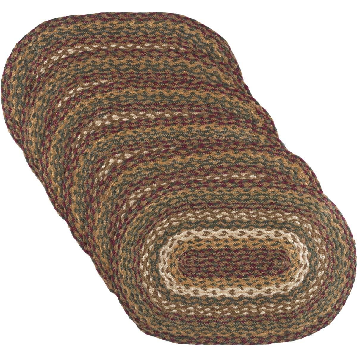 Tea Cabin Braided Jute Placemat Set of 6