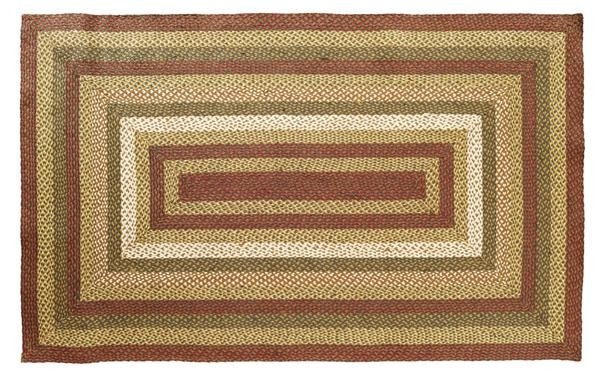 Tea Cabin Braided Rectangle Rug