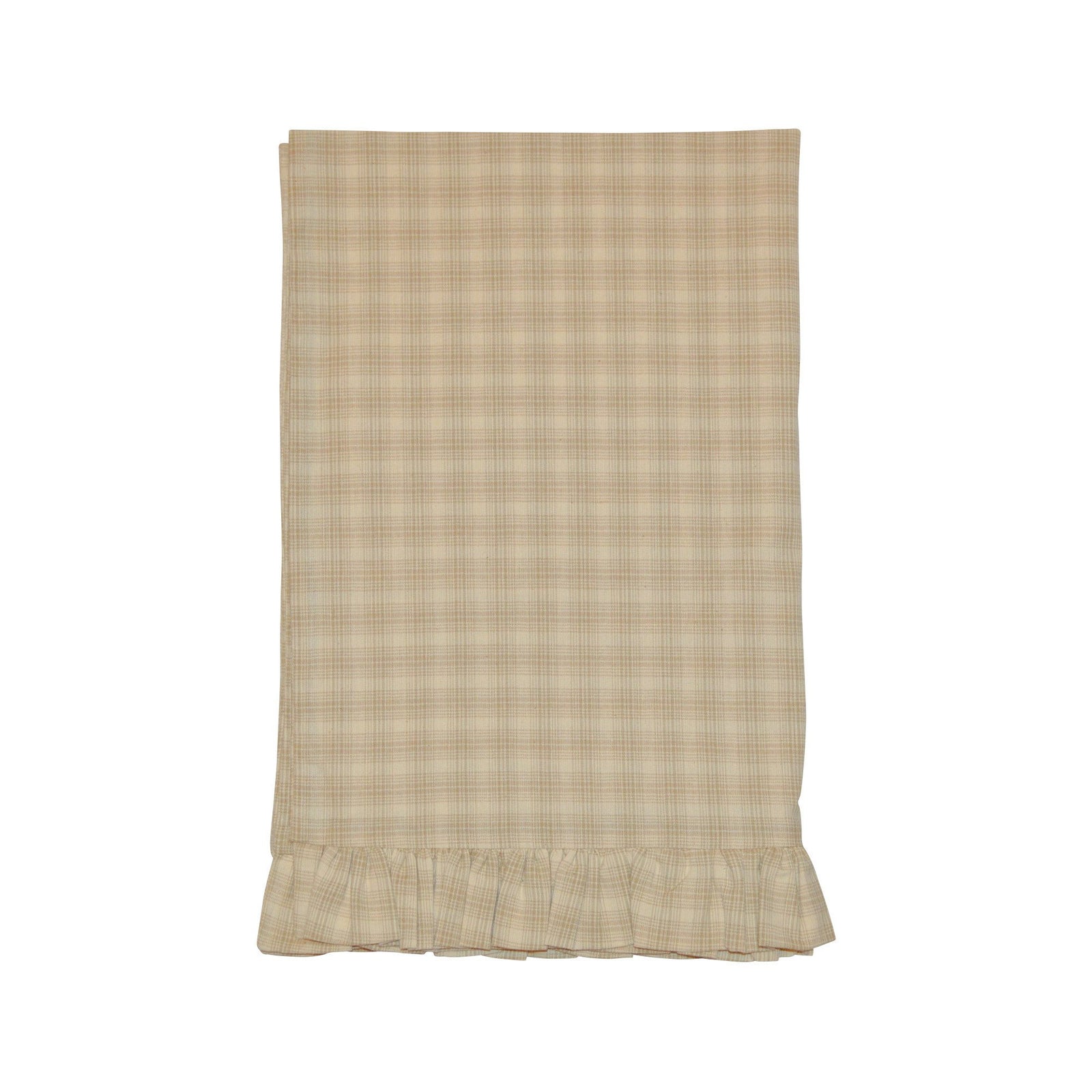 Wheaten Plaid Ruffled Pillow Case Set