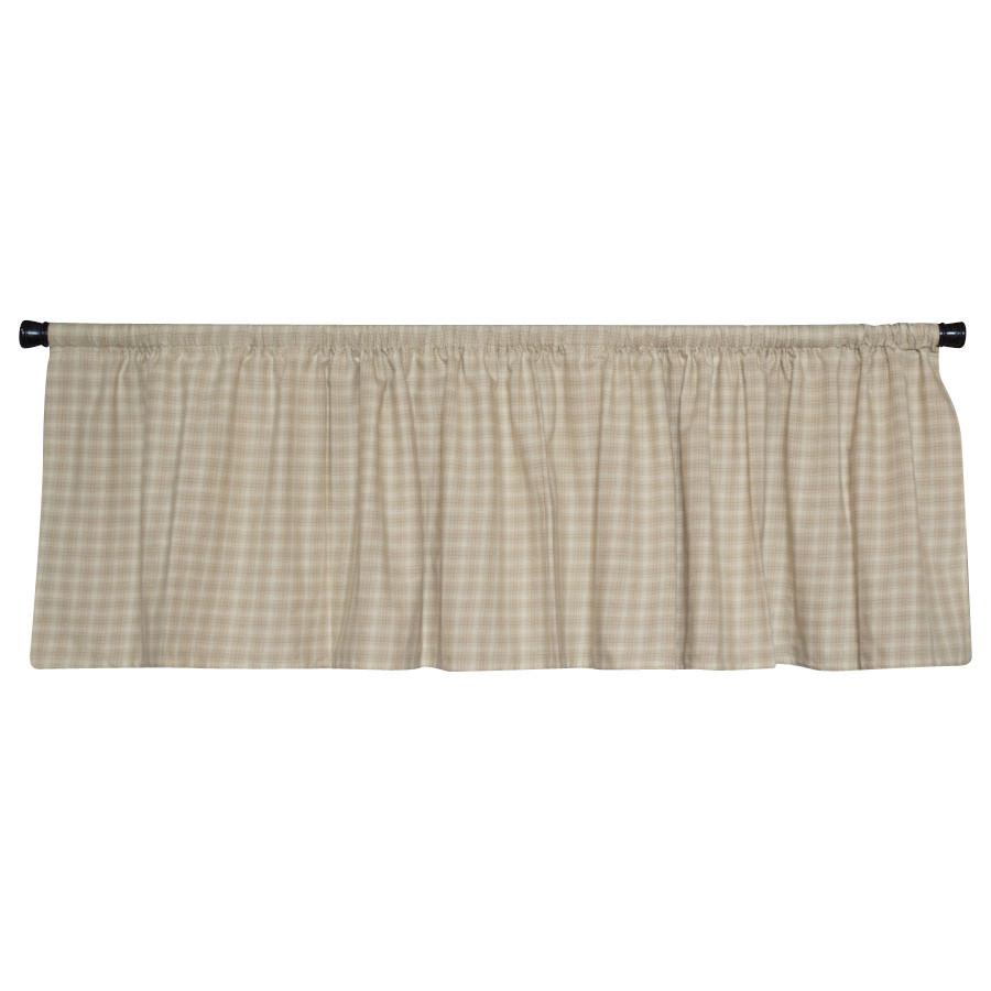 Wheaten Plaid Valance