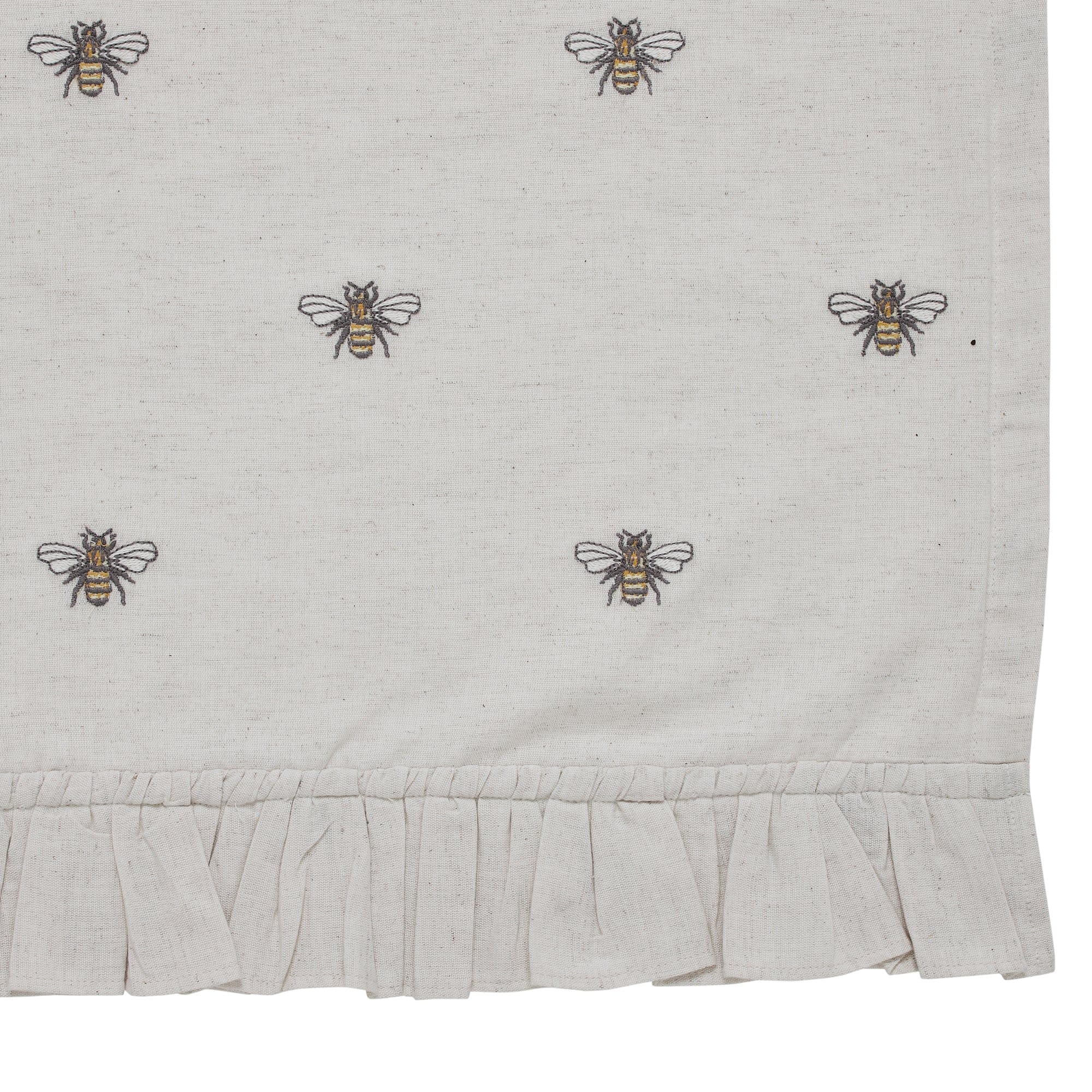 Embroidered Bee Valance