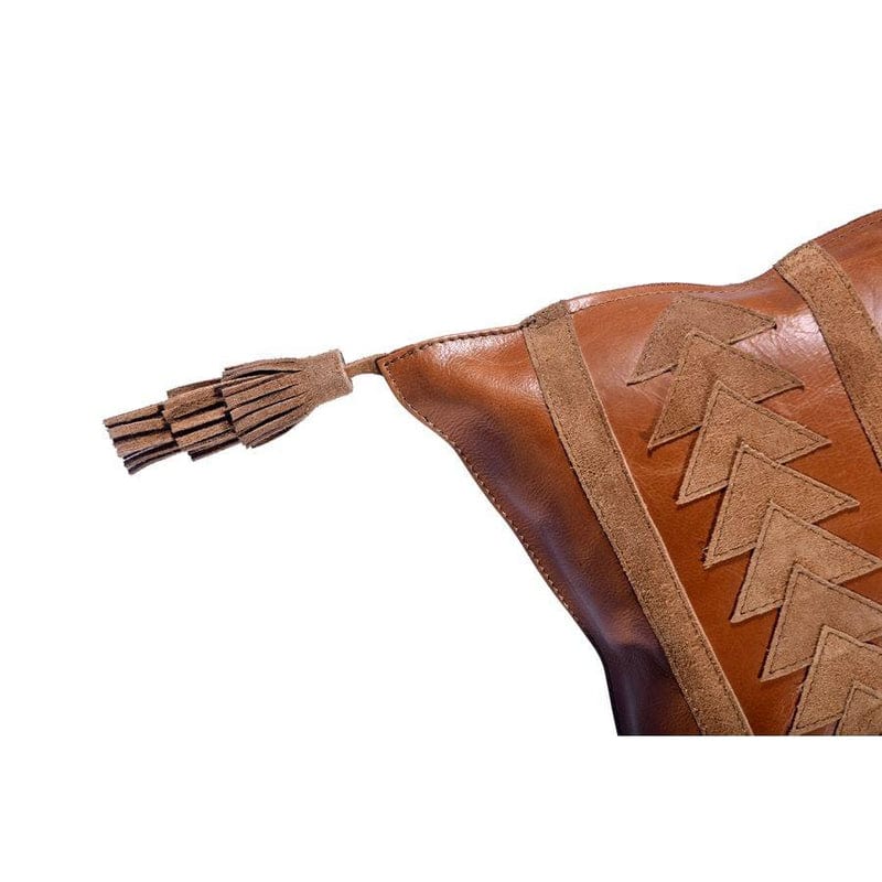 Arrow Leather Toss Pillow