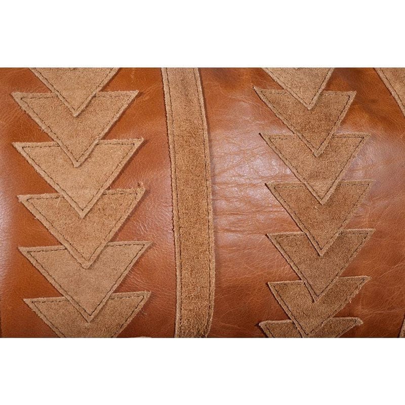 Arrow Leather Toss Pillow