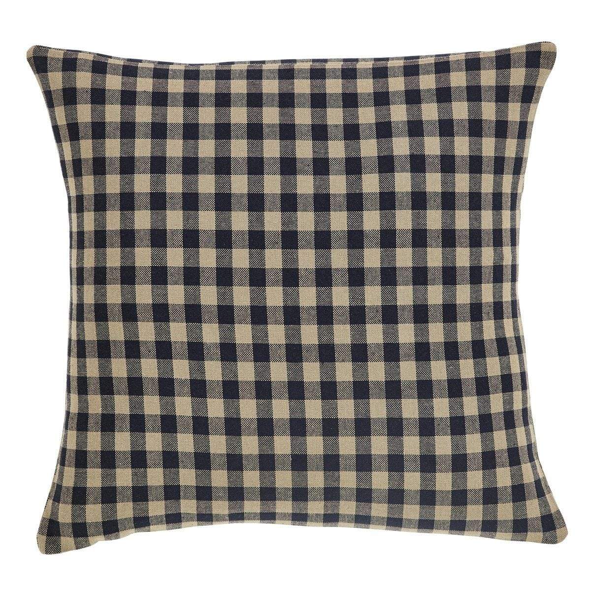 Black Check 16" Pillow