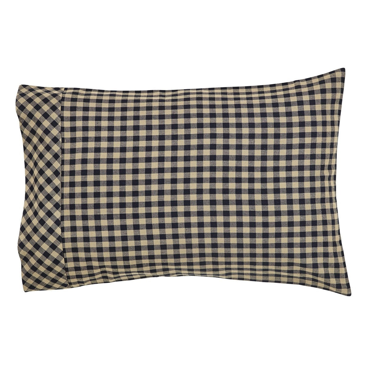 Black Check Pillow Case Set