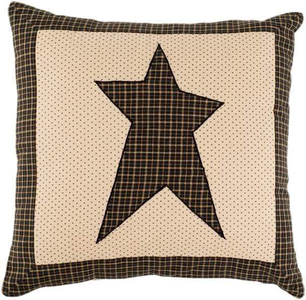 Kettle Grove Black Star Mini Pillow