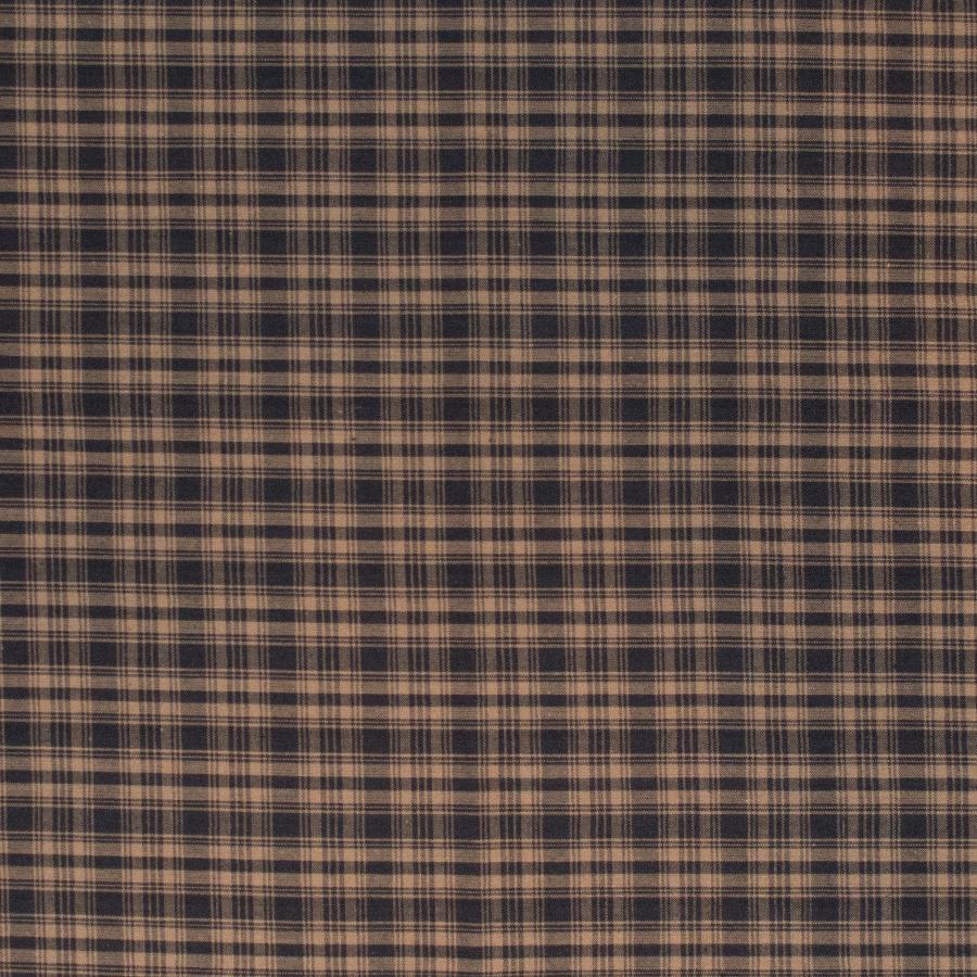 Black and Tan Plaid Bedskirt