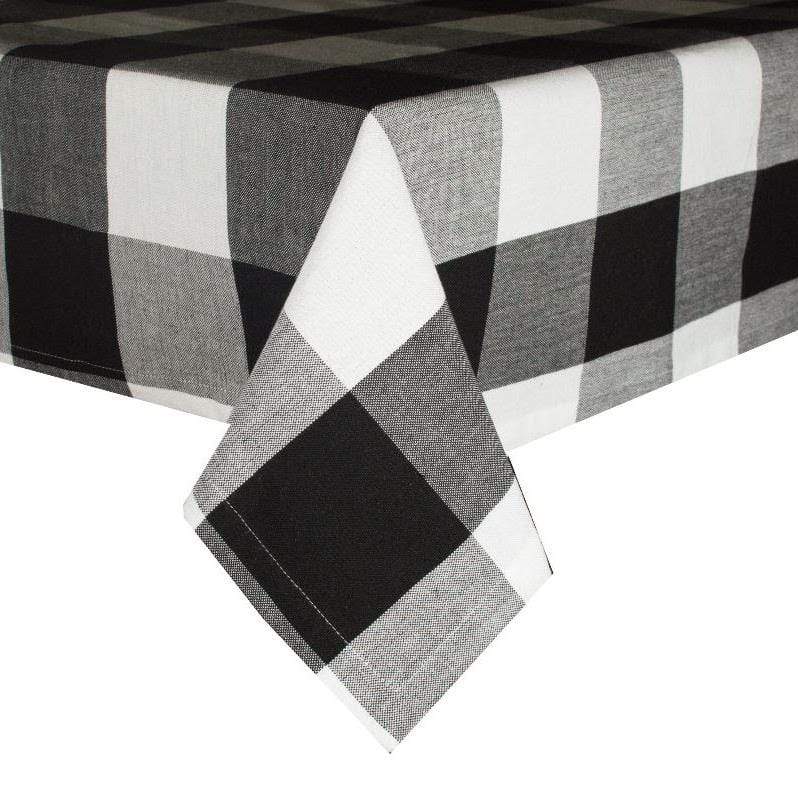 Black Buffalo Check Tablecloth