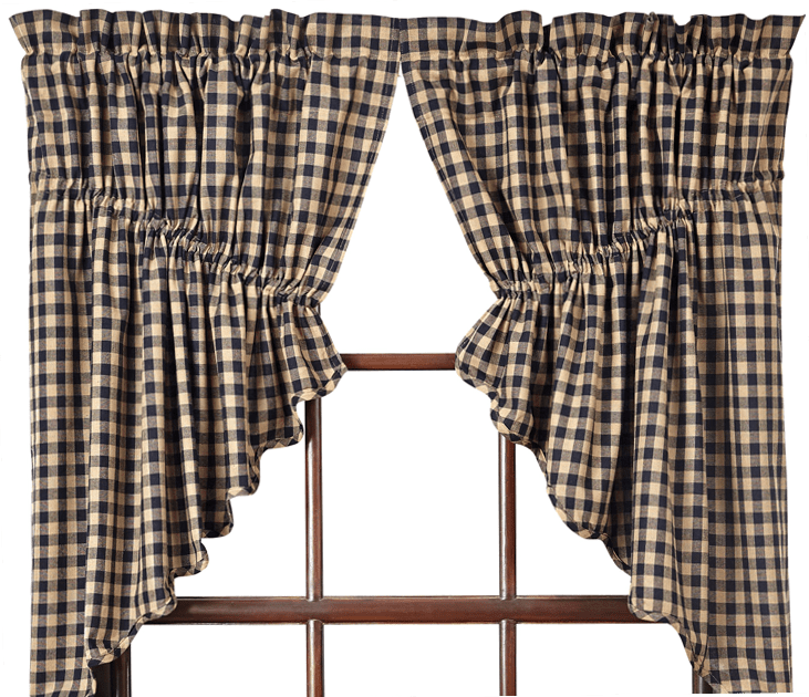 Black Check Prairie Swag