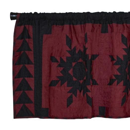 Black Feathered Star Valance