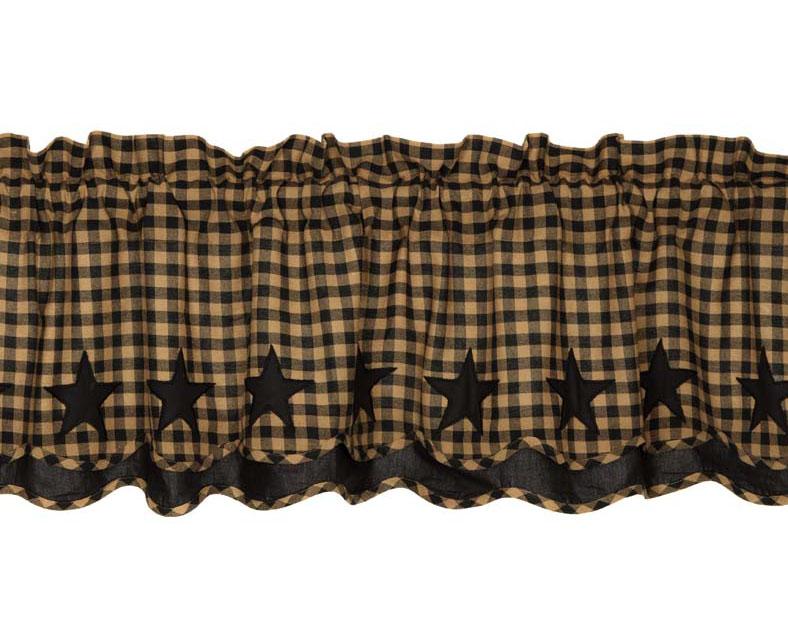 Black Star Layered Valance