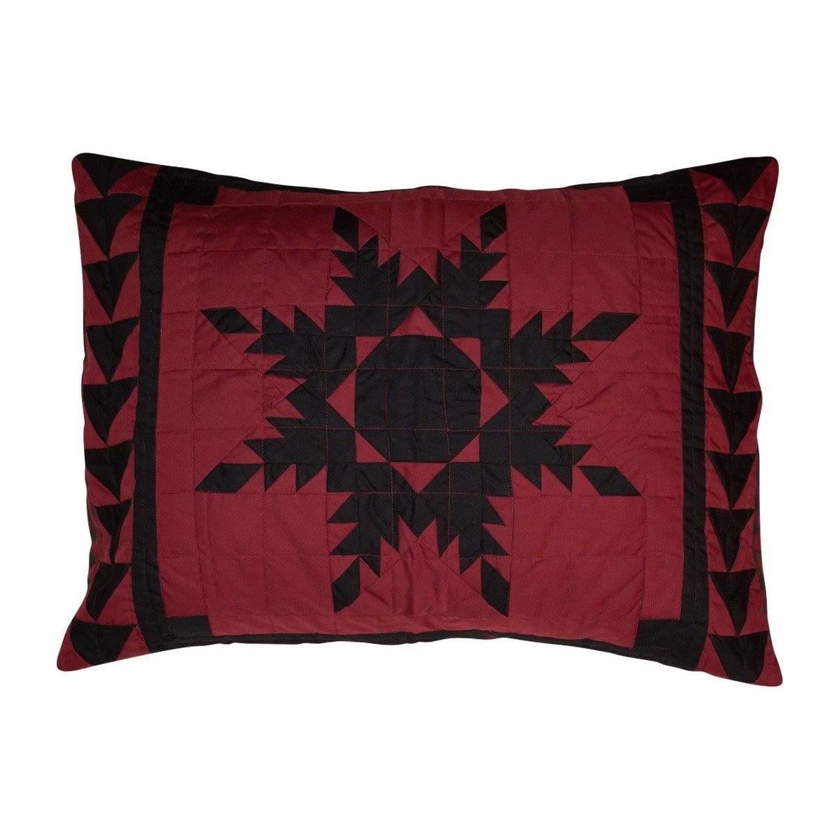 Black Feathered Star Sham