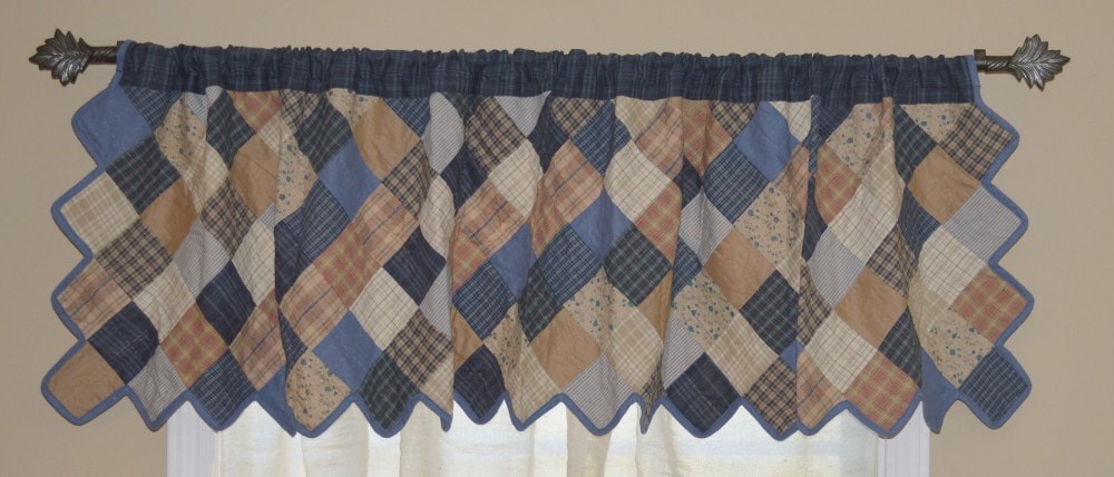 Cornflower Patchwork Valance