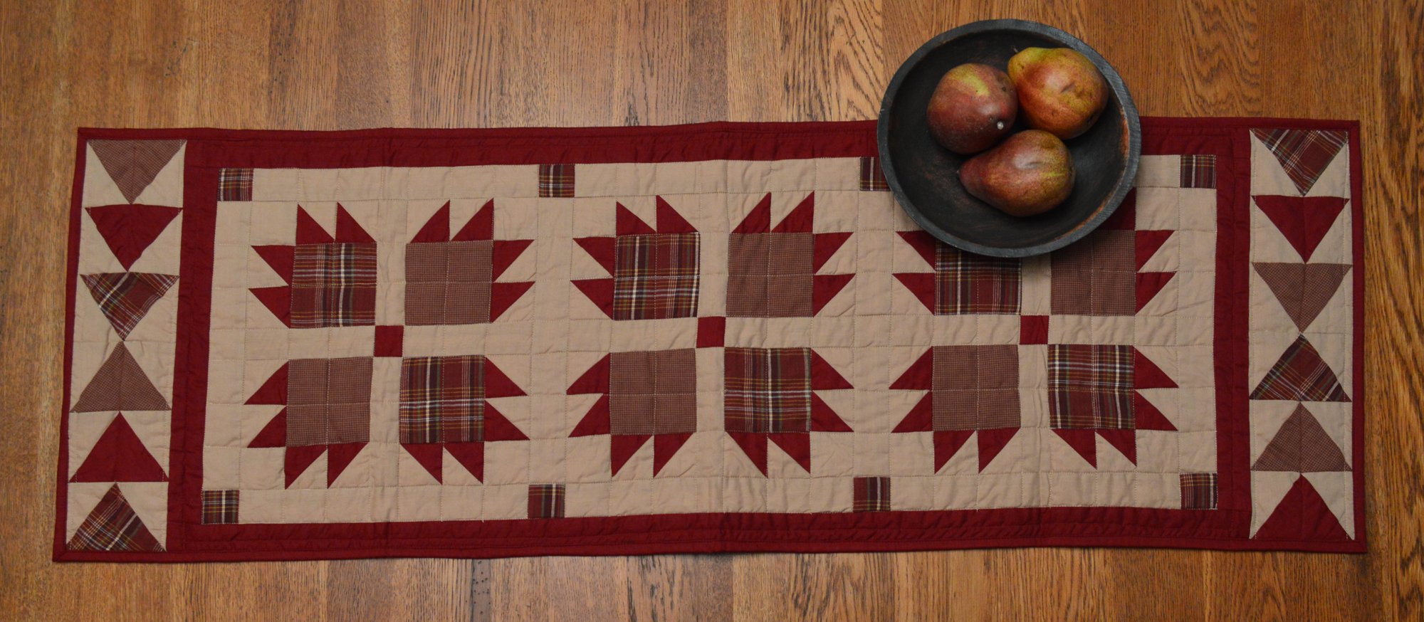Burgundy Bear's Paw Runner