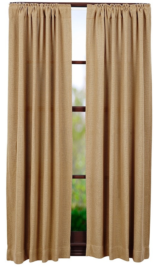 Burlap Natural 63" Panel Set