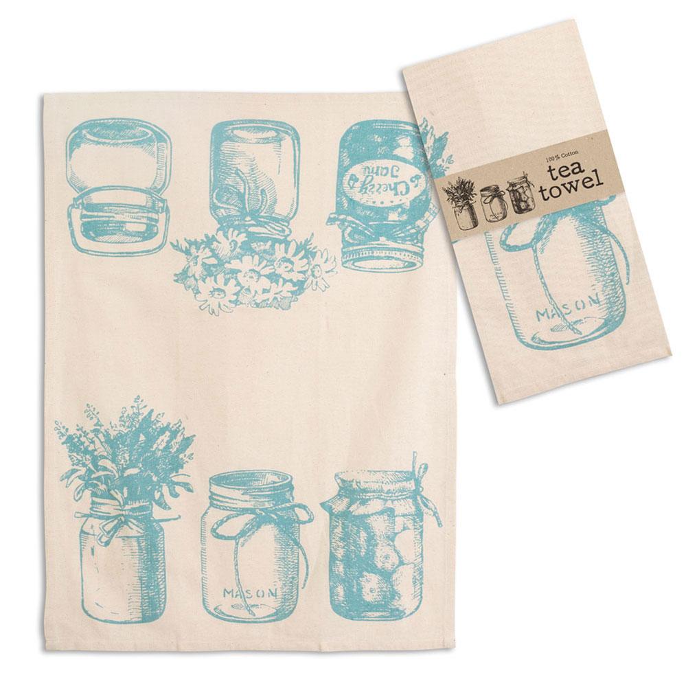 Canning Jars Tea Towel