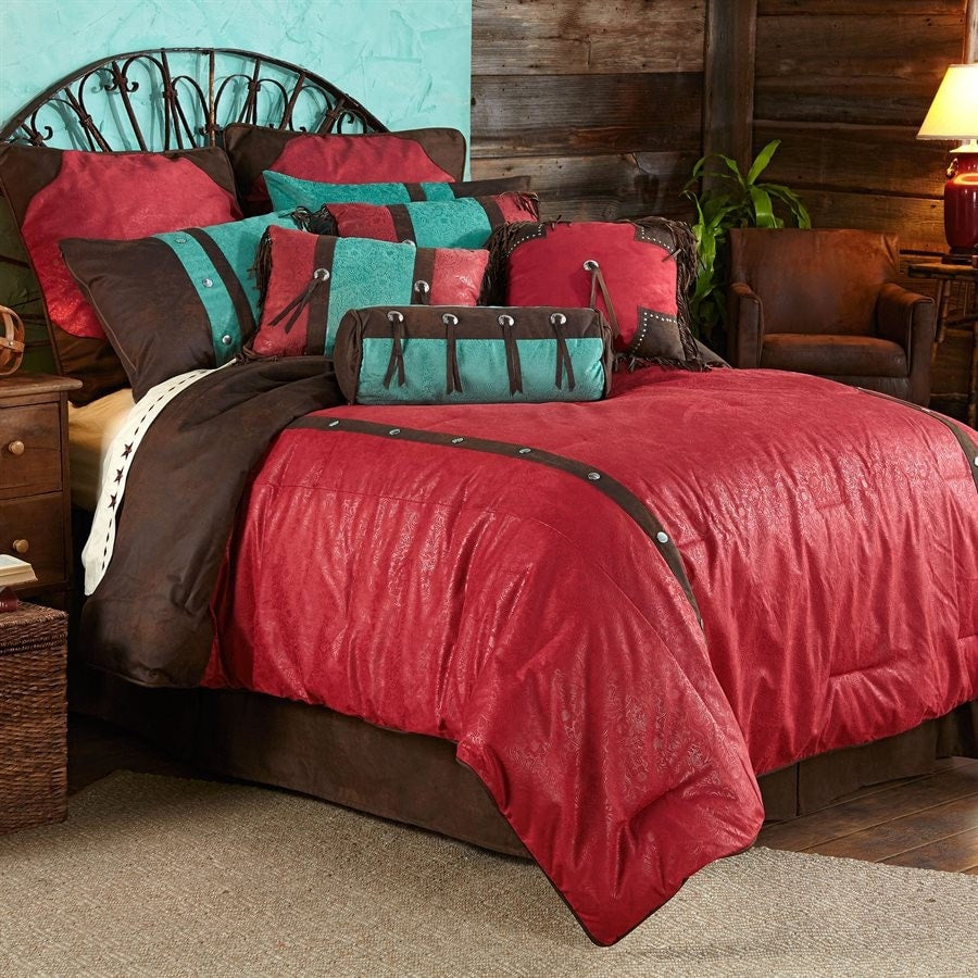 Cheyenne Red Comforter Set