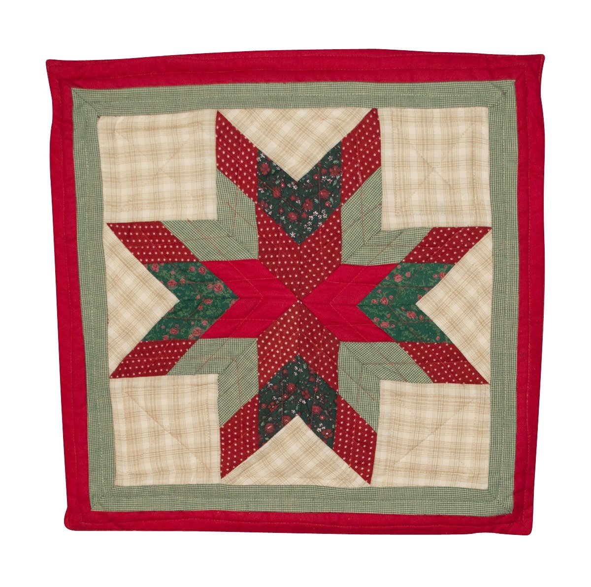 Christmas Lone Star Toss Pillow