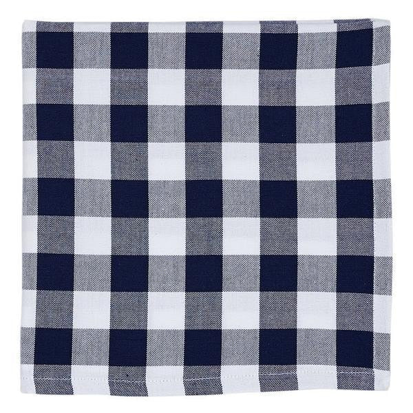 Classic Navy Checkered Napkin Set