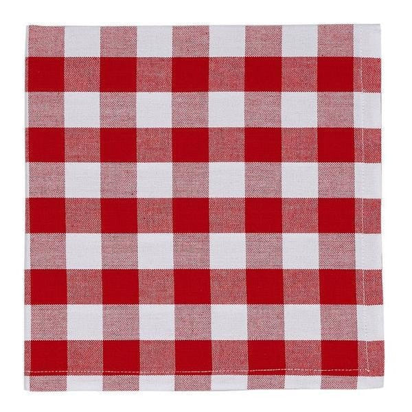 Classic Red Checkered Napkin Set