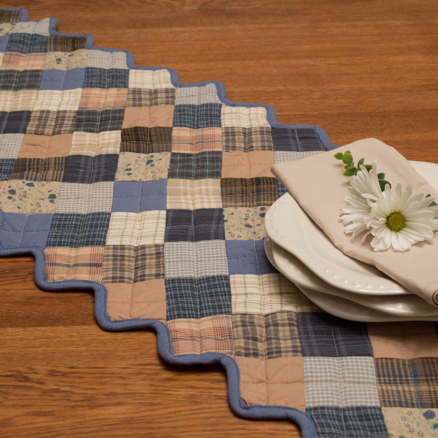 Cornflower Quilted Table Runner