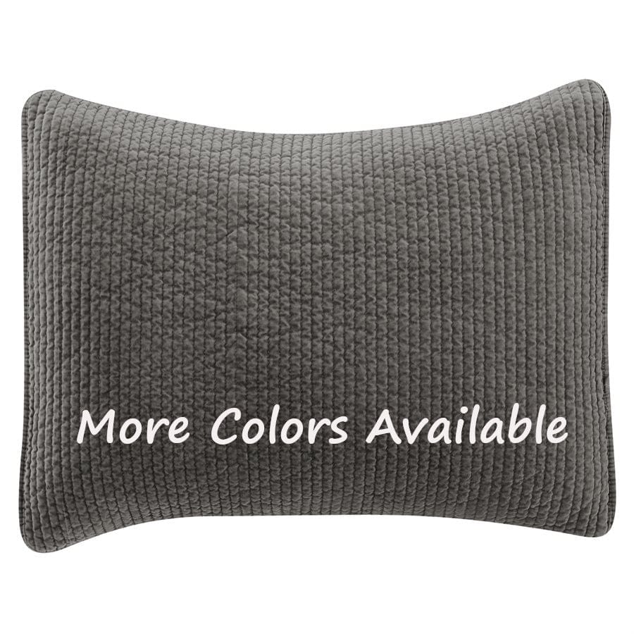 Stonewashed Cotton Velvet Pillow Sham